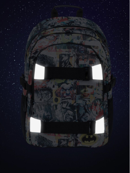 BAAGL  Rucsac școlar negru Baagl Skate Batman Comics