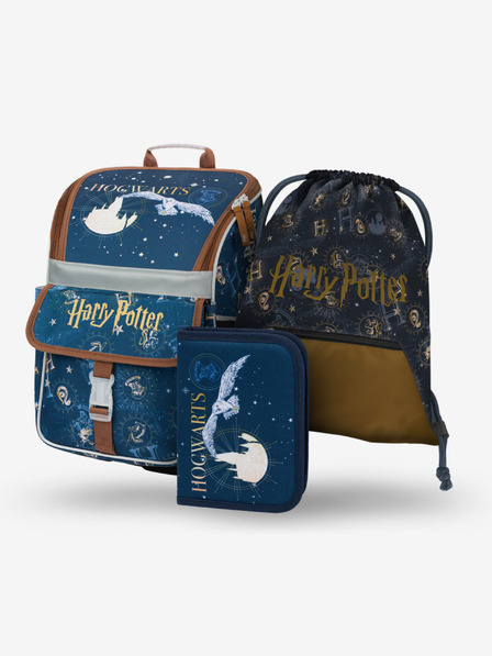 BAAGL  Set școlar violet - servietă, penar, geantă Baagl Zippy Harry Potter Hogwarts