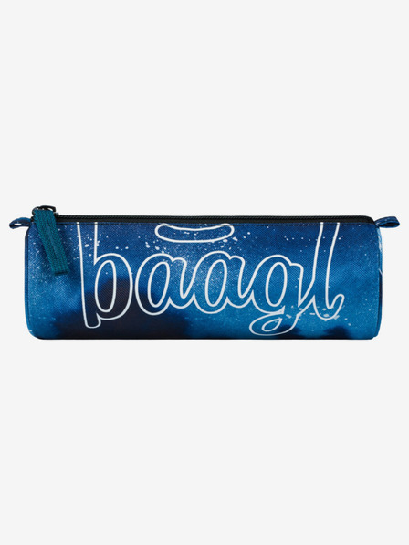 BAAGL  Geantă albastru pentru elevi Baagl Steel