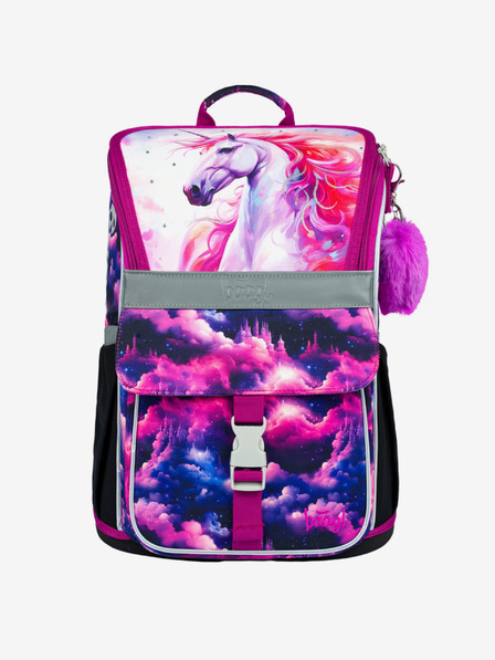 BAAGL  Geantă de școală mov Zippy Baagl Unicorn Kingdom