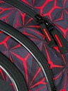 BAAGL  Rucsac școlar negru Baagl Core Red Polygon