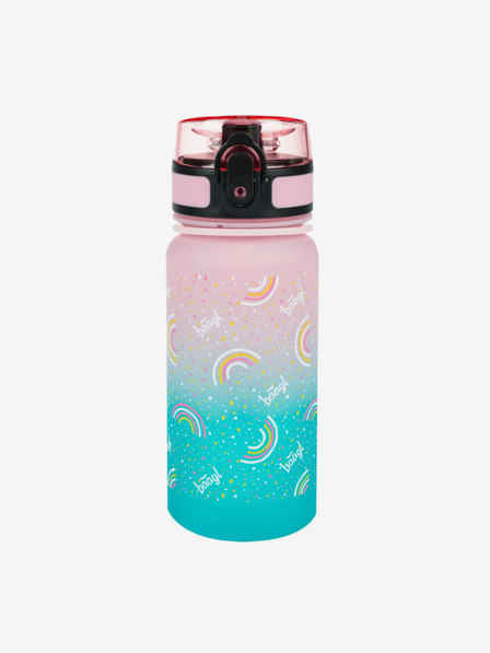 BAAGL  Sticlă de băut din tritan roz gradient curcubeu, 350 ml Baagl