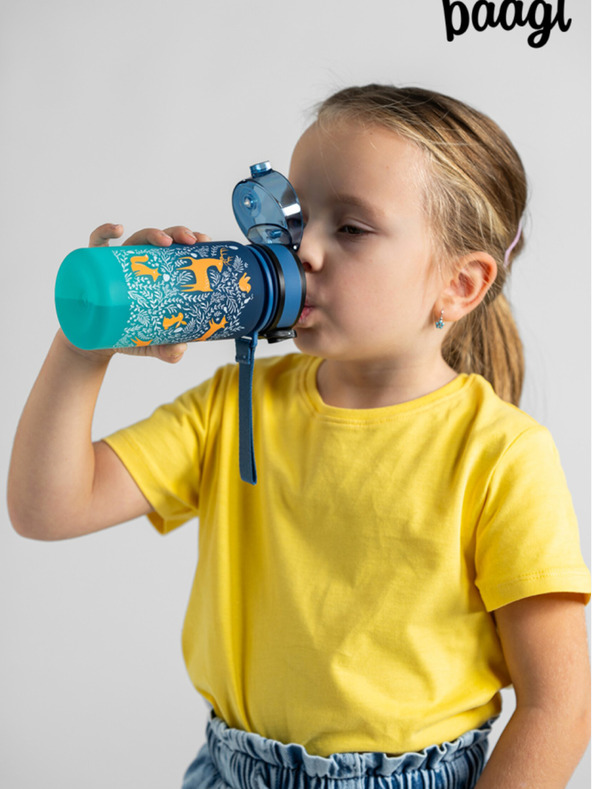 BAAGL  Sticlă de băut albastru tritan gradient pădure, 350 ml Baagl