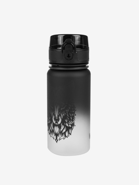 BAAGL  Sticlă de băut din tritan negru gradient lup, 350 ml Baagl