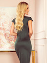 numoco Rochie midi cu decolteu frumos - Verde Numoco