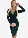 numoco Rochie creion elegantă cu decolteu din dantelă - verde Numoco