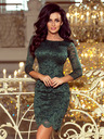 numoco Rochie cu dantelă - verde aprins Numoco