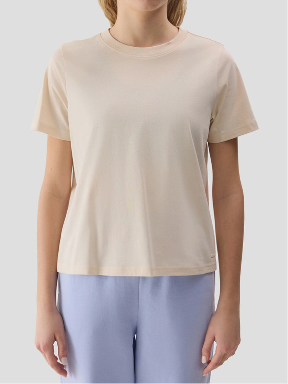 4F Tricou simplu pentru femei cu bumbac organic 4F