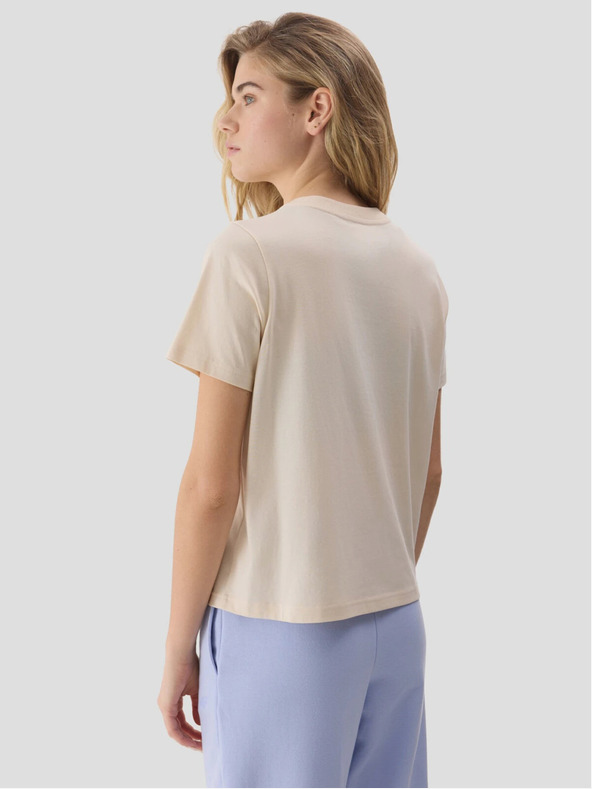 4F Tricou simplu pentru femei cu bumbac organic 4F