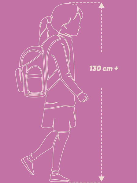 BAAGL  Violet 3 set skate galaxie: rucsac, husă pentru creioane, geantă Baagl