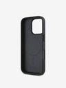 DKNY DKNY PU Leather Repeat Pattern Stack Logo MagSafe Back Cover pentru iPhone 16 Pro Black
