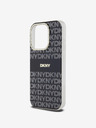 DKNY PC/TPU Repeat Pattern Tonal Stripe Magsafe Back Cover pentru iPhone 13 Pro Max negru DKNY
