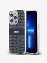 DKNY PC/TPU Repeat Pattern Tonal Stripe Magsafe Back Cover pentru iPhone 14 Pro negru DKNY