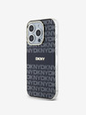 DKNY PC/TPU Repeat Pattern Tonal Stripe Magsafe Back Cover pentru iPhone 14 Pro negru DKNY