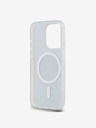 DKNY PC/TPU Repeat Pattern Tonal Stripe Magsafe Back Cover pentru iPhone 14 Pro negru DKNY
