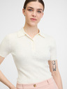 Orsay Tricou alb cu mânecă scurtă pentru femei ORSAY