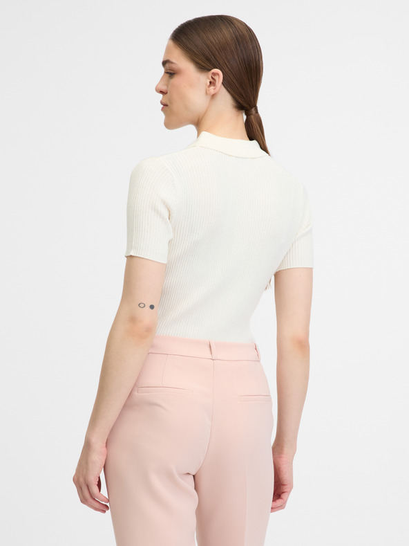 Orsay Tricou alb cu mânecă scurtă pentru femei ORSAY