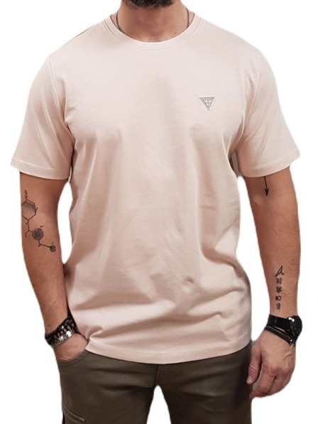 Guess Jeans Tricou roz deschis pentru bărbați Guess jeans