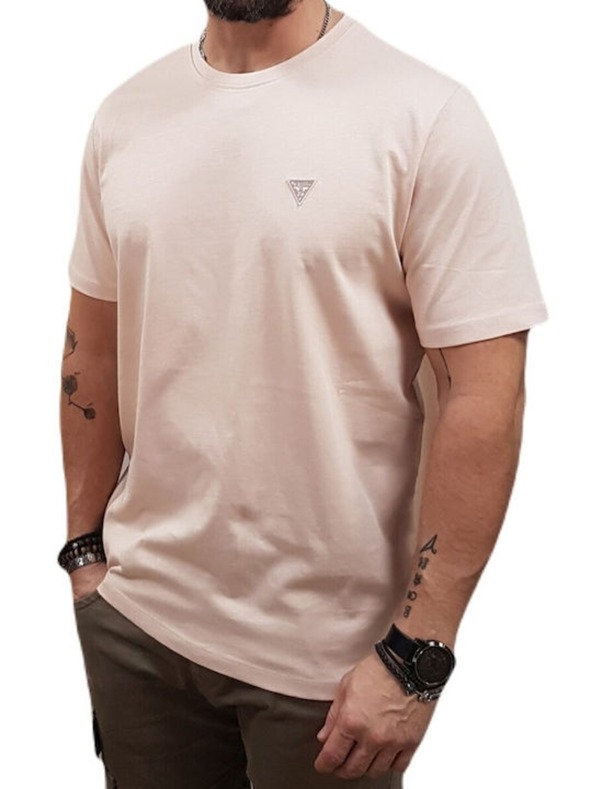 Guess Jeans Tricou roz deschis pentru bărbați Guess jeans