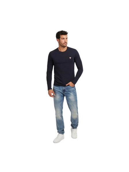 Guess Jeans Tricou bleumarin cu mânecă lungă Guess jeans