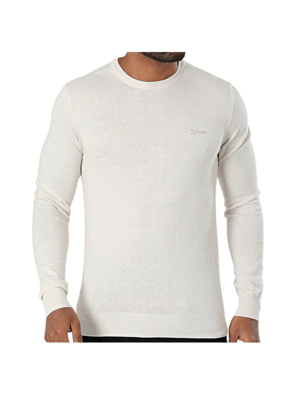 Guess Jeans Tricou bărbătesc alb signature Guess jeans