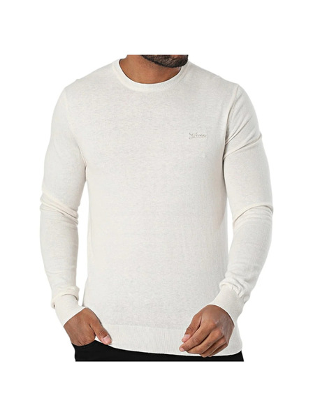 Guess Jeans Tricou bărbătesc alb signature Guess jeans