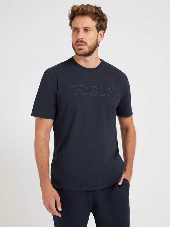 Guess Jeans Tricou bărbătesc bleumarin Blue Navy Guess jeans
