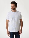 Guess Jeans Tricou bărbătesc alb cu imprimeu bujori Guess jeans