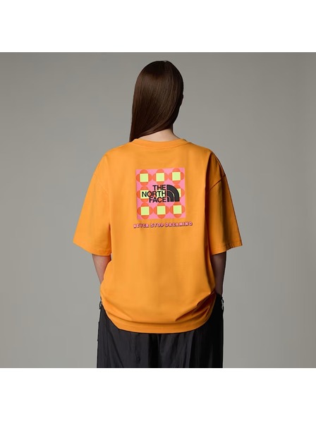 The North Face Tricou portocaliu The North Face Nse X Yinka Ilori