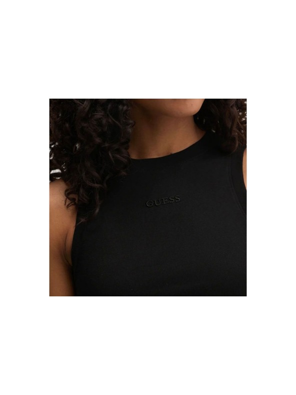 Guess Jeans Bluză damă neagră fără mâneci Guess jeans