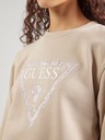 Guess Jeans Hanorac bej Python cu logo mare triunghiular Guess jeans pentru femei