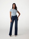 Guess Jeans Tricou întins alb cu logo triunghiular Guess jeans