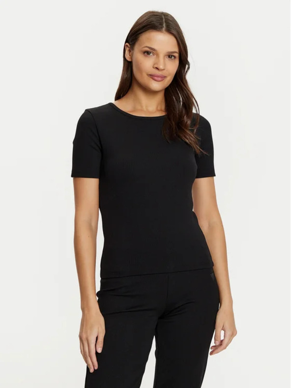 Guess Jeans Tricou reiat negru kclh0 pentru femei Guess jeans