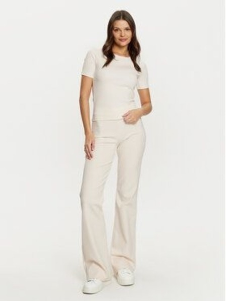 Guess Jeans Tricou reiat alb ecru pentru femei G6F4 Guess jeans