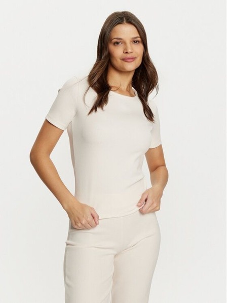 Guess Jeans Tricou reiat alb ecru pentru femei G6F4 Guess jeans