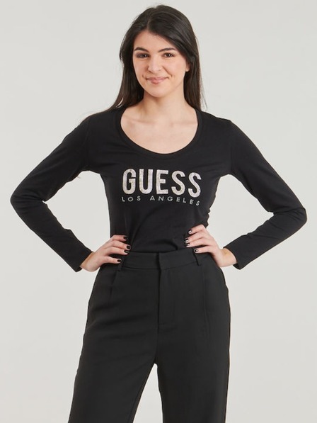 Guess Jeans Tricou damă negru Python Guess Jeans