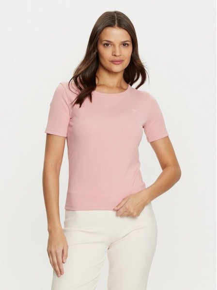 Guess Jeans Tricou damă roz striat G6J8 Guess Jeans