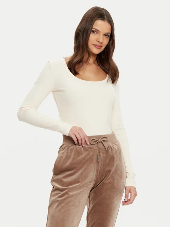 Guess Jeans Bluză damă albă Ecru Regular Fit Guess Jeans