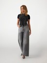 Guess Jeans Tricou damă negru cu imprimeu Guess Jeans