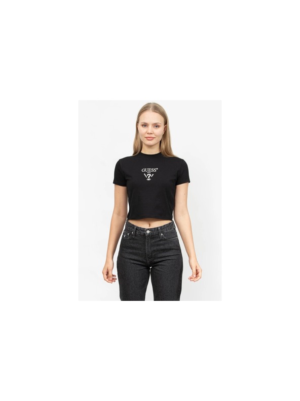 Guess Jeans Top damă negru scurt kcdh1 Guess Jeans