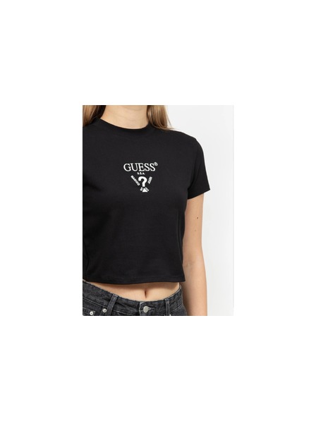 Guess Jeans Top damă negru scurt kcdh1 Guess Jeans