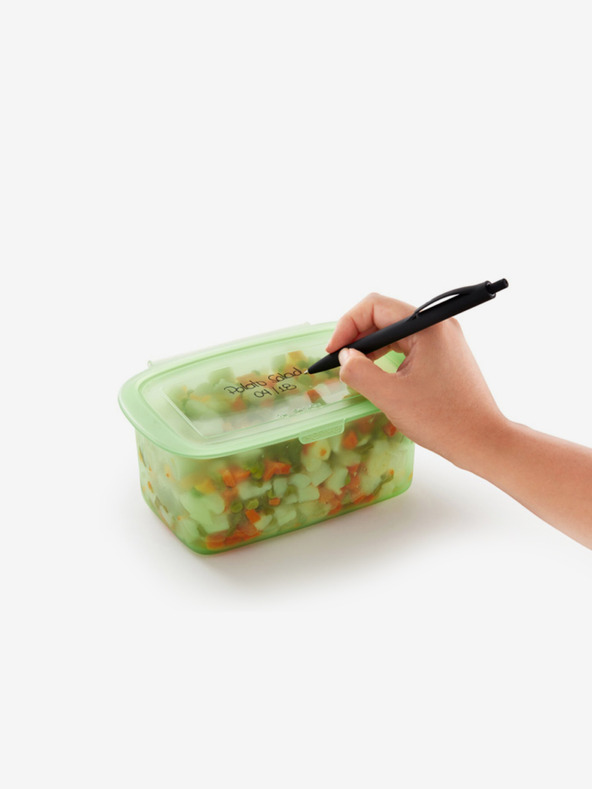 Lékué Cutie de depozitare a alimentelor din silicon verde Lékué (1000 ml )