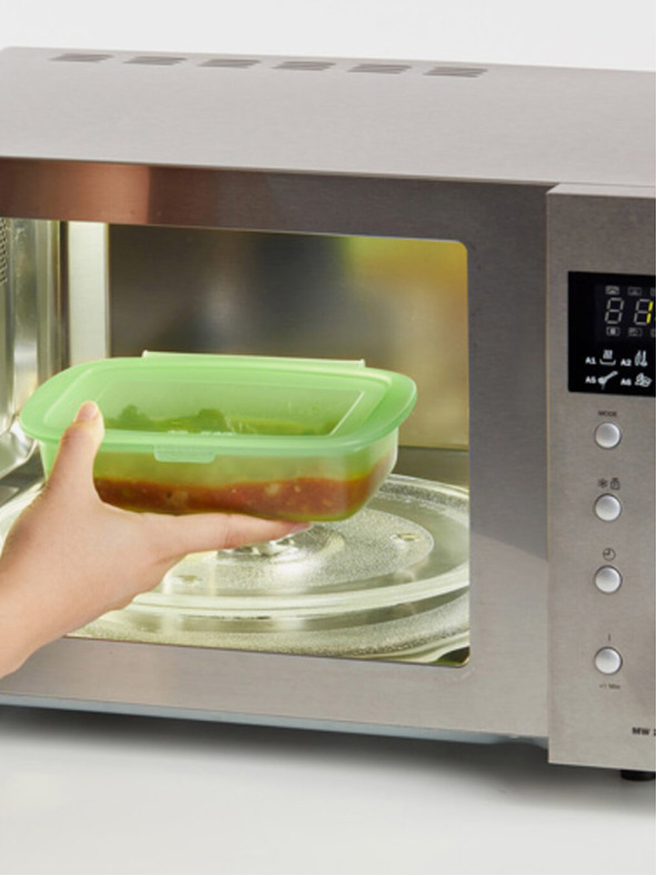 Lékué Cutie de depozitare a alimentelor din silicon verde Lékué (1000 ml )