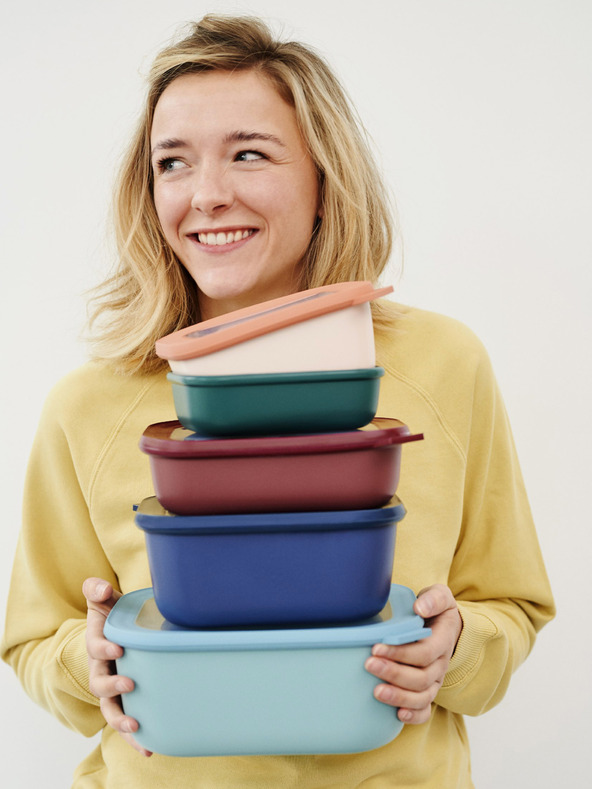 Mepal Bol dreptunghiular verde deschis Mepal Cirqula 1500 ml