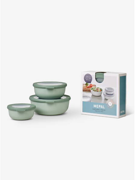 Mepal Set de trei boluri în culoare verde deschis Mepal Cirqula 350+750+1250 ml