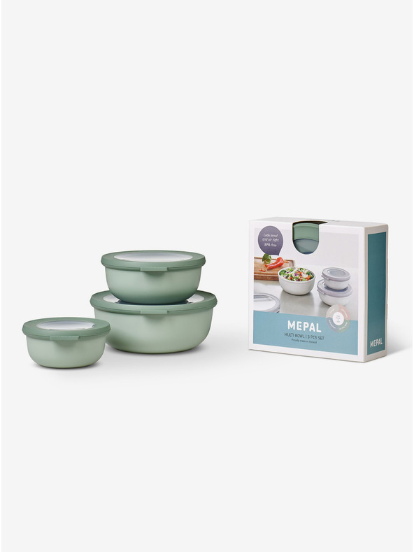 Mepal Set de trei boluri în culoare verde deschis Mepal Cirqula 350+750+1250 ml