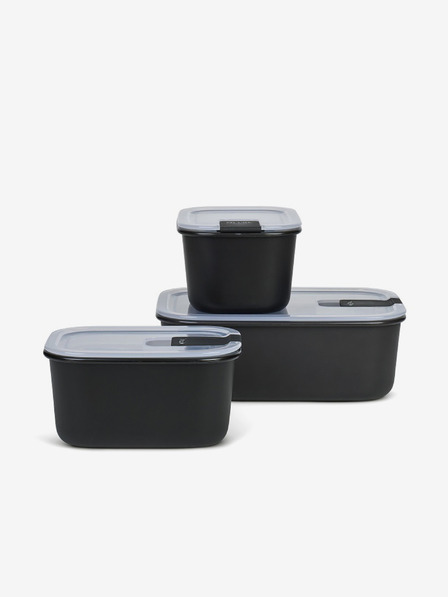 Mepal Set de cutii de depozitare a alimentelor în negru Mepal EasyClip 2x450 + 1000 ml
