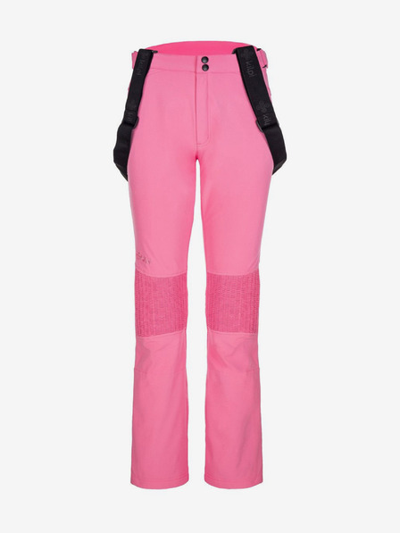 Kilpi Pantaloni de schi Softshell roz pentru femei Kilpi DIONE