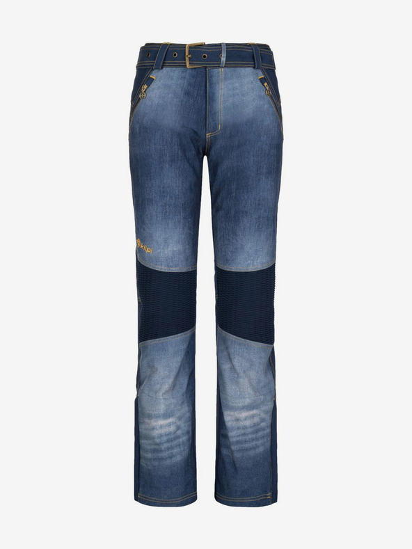 Kilpi Pantaloni de schi softshell albaștri pentru femei Kilpi JEANSO