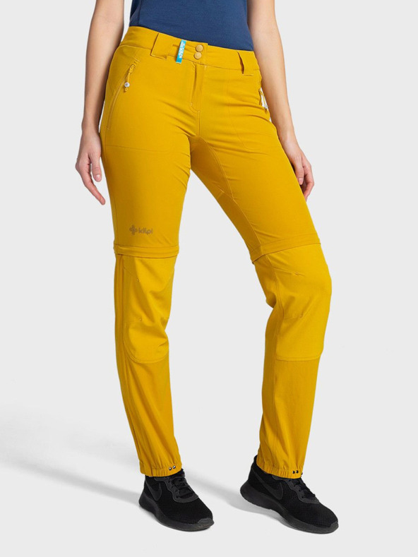 Kilpi Pantaloni de exterior galbeni pentru femei Kilpi HOSIO